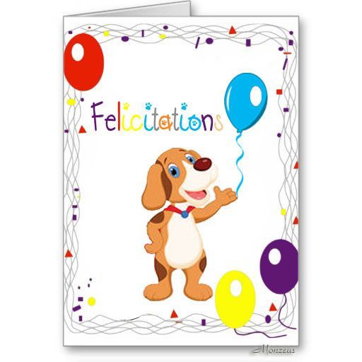Chien félicitations